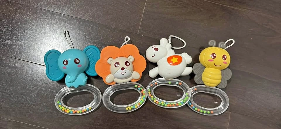 Animal rattles set