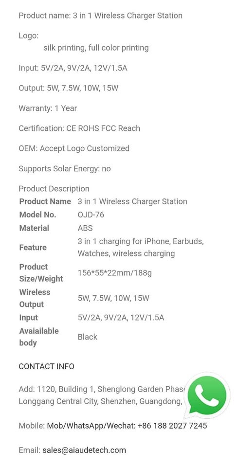 3 in one wireless fast charger - photo 4