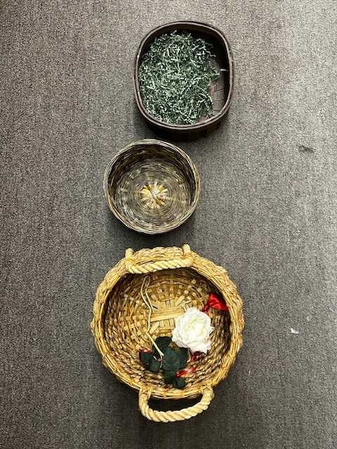 Set of 3 Straw Baskets (Don Mills and Eglinton)