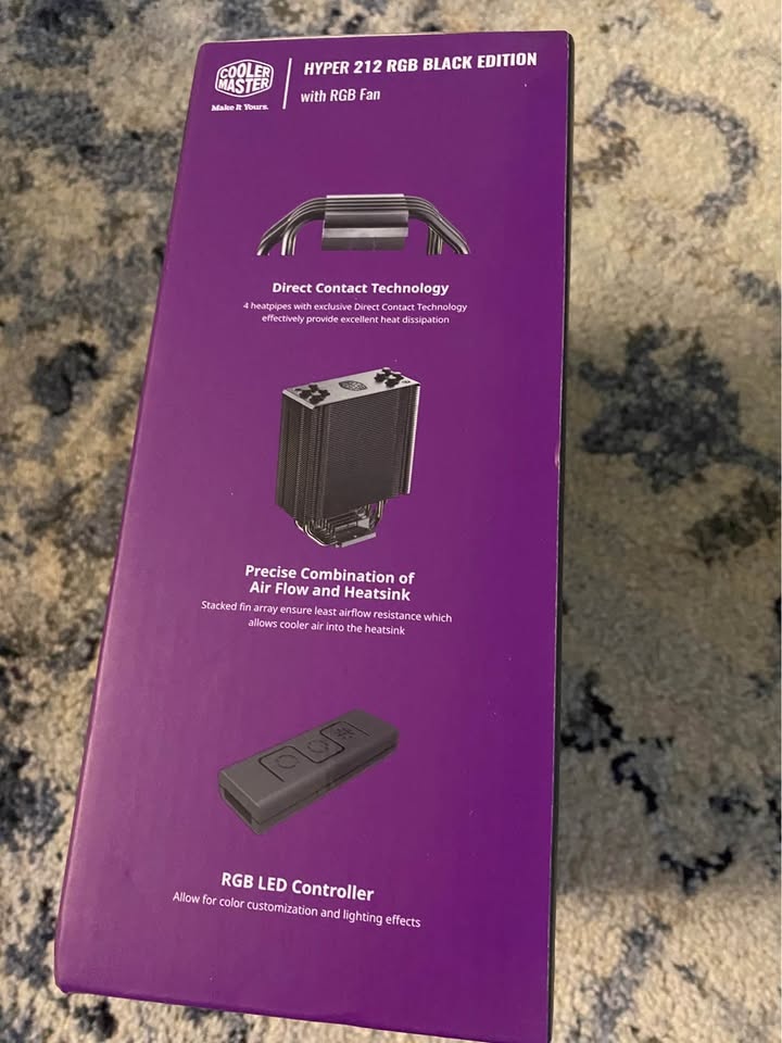 Cooler Master Hyper 212 RGB Black Edition - Brand New & Sealed - photo 2