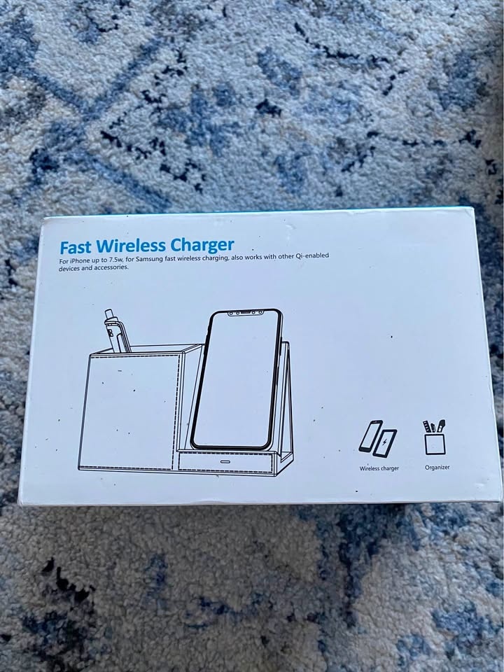 FAST WIRELESS CHARGER + DESK ORGANIZER — NEVER OPEN
