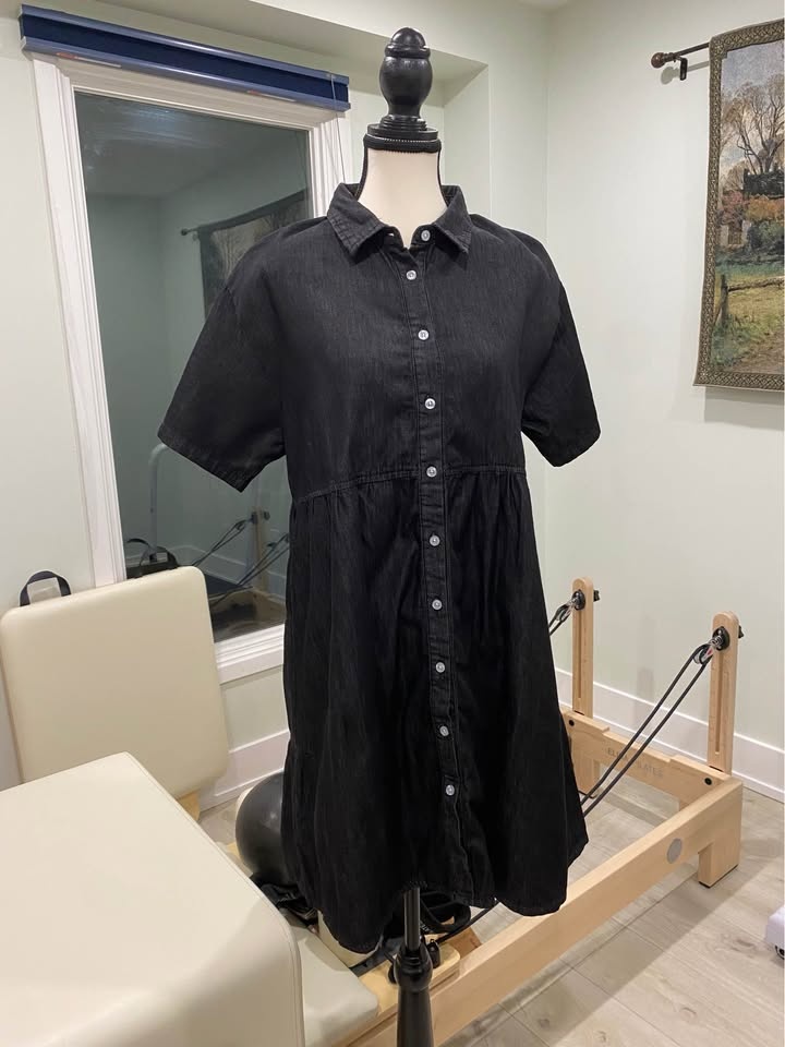 Brand New Women’s Denim Button-Front Dress – Size Large - photo 4