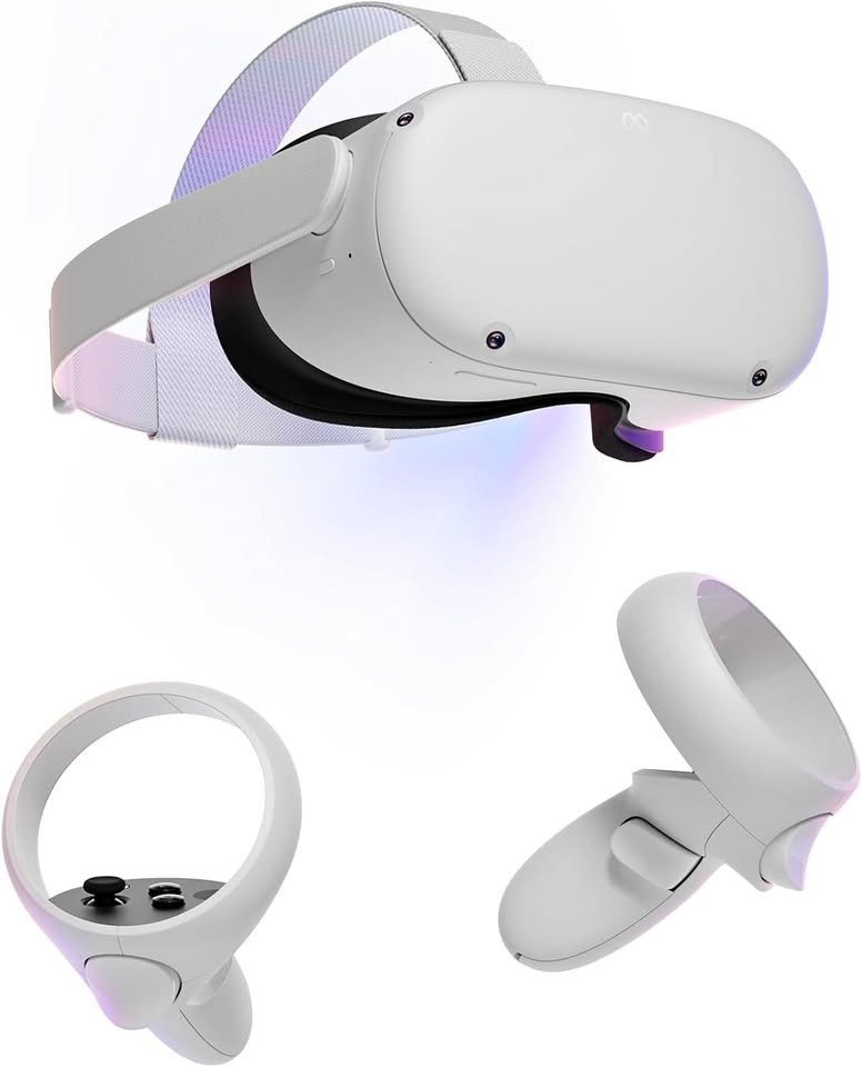 Meta Quest 2 VR Headset 128 GB + Battery Head Strap