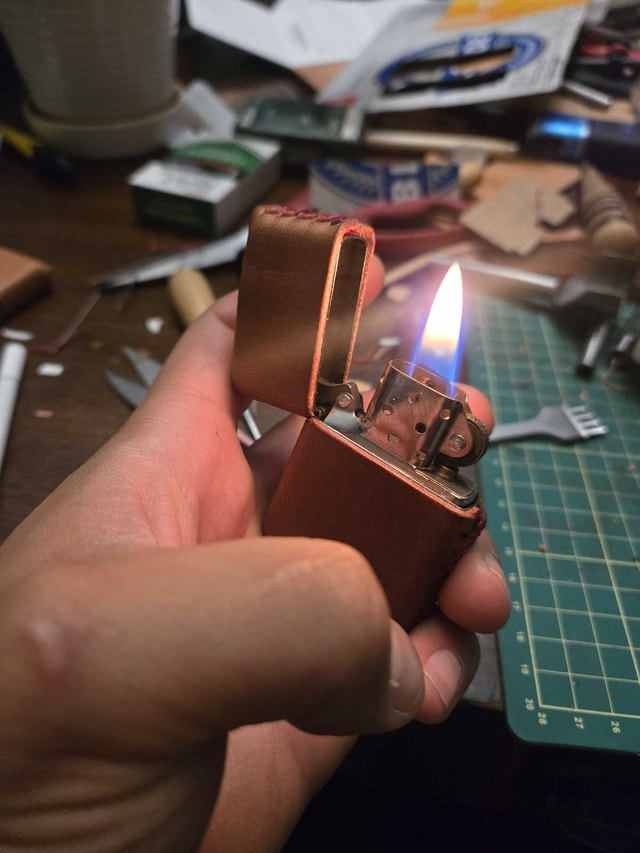 Hand Crafted Leather Lighter Covers