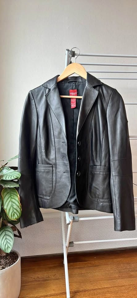 Leather Blazer Jacket