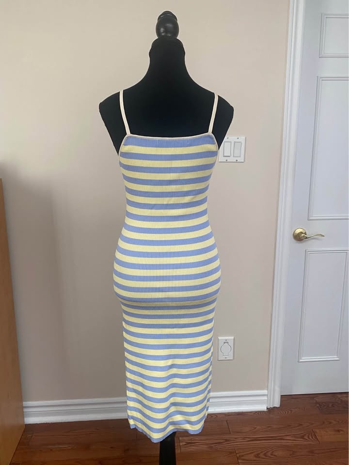 Striped Bodycon Dress S - photo 2