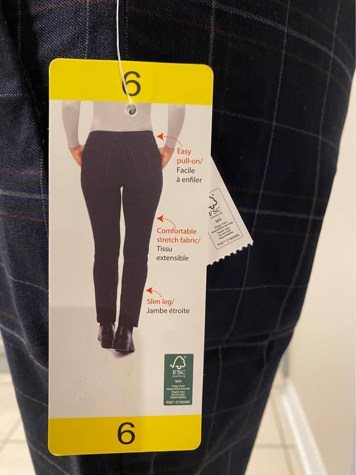 NEW Navy Stretch Pants 6 - photo 2
