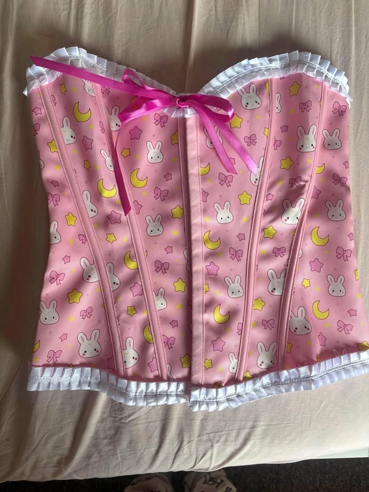 Adorable moon bunny corset