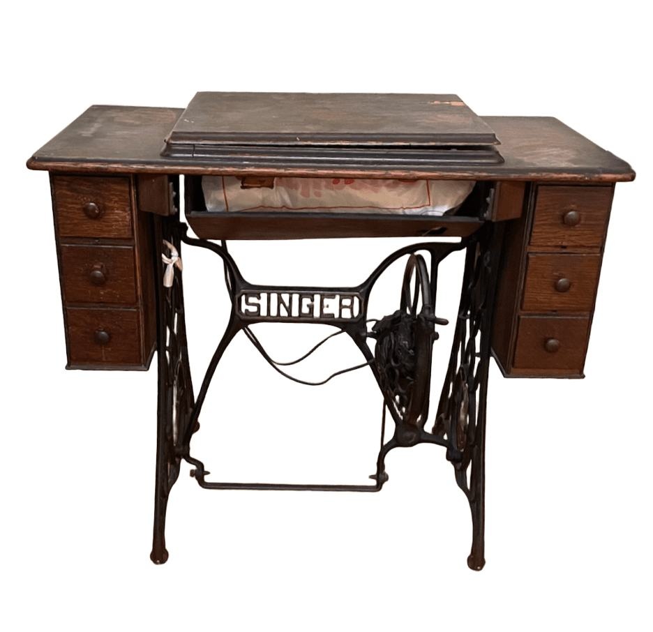Authenticated 1923 Antique Singer Sewing Machine with Original D - photo 3