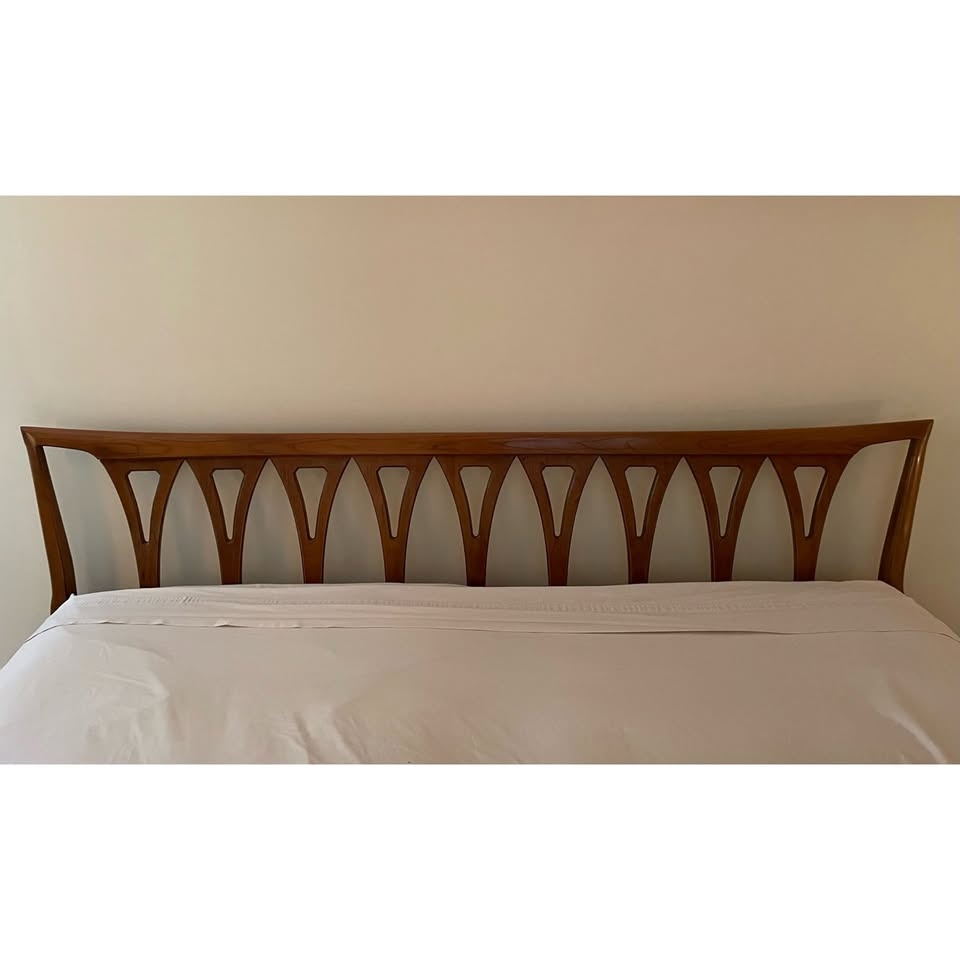 Mid Century Modern Vintage King Size Headboard