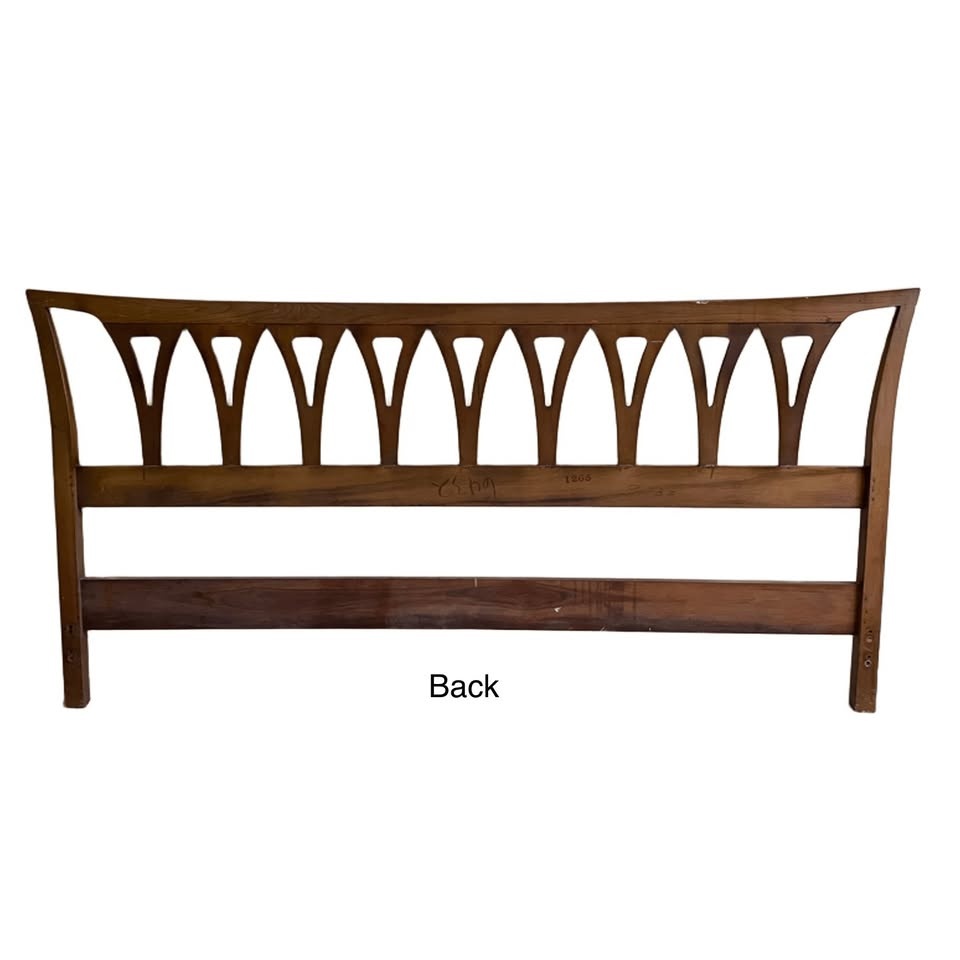 Mid Century Modern Vintage King Size Headboard - photo 3