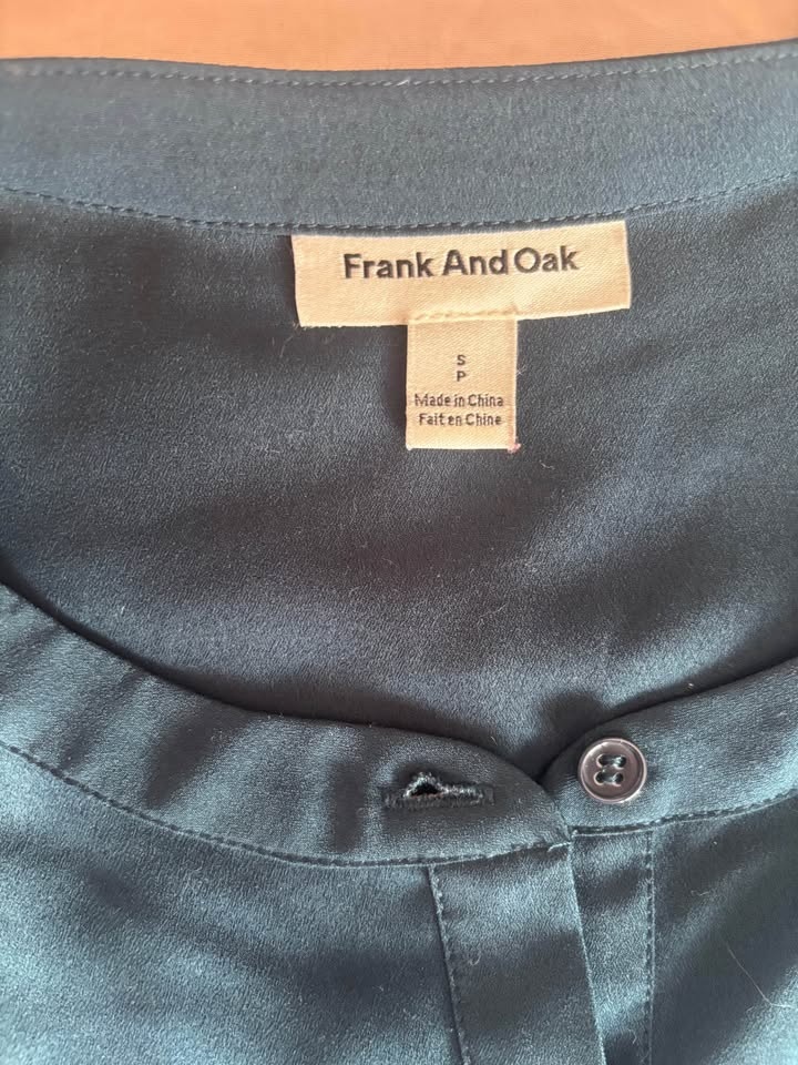 Frank And Oak blue blouse - photo 2