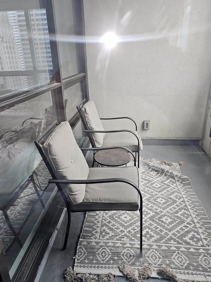 Two Metal frame  Outdoor Chairs with Cushions (Set of 2) - photo 2