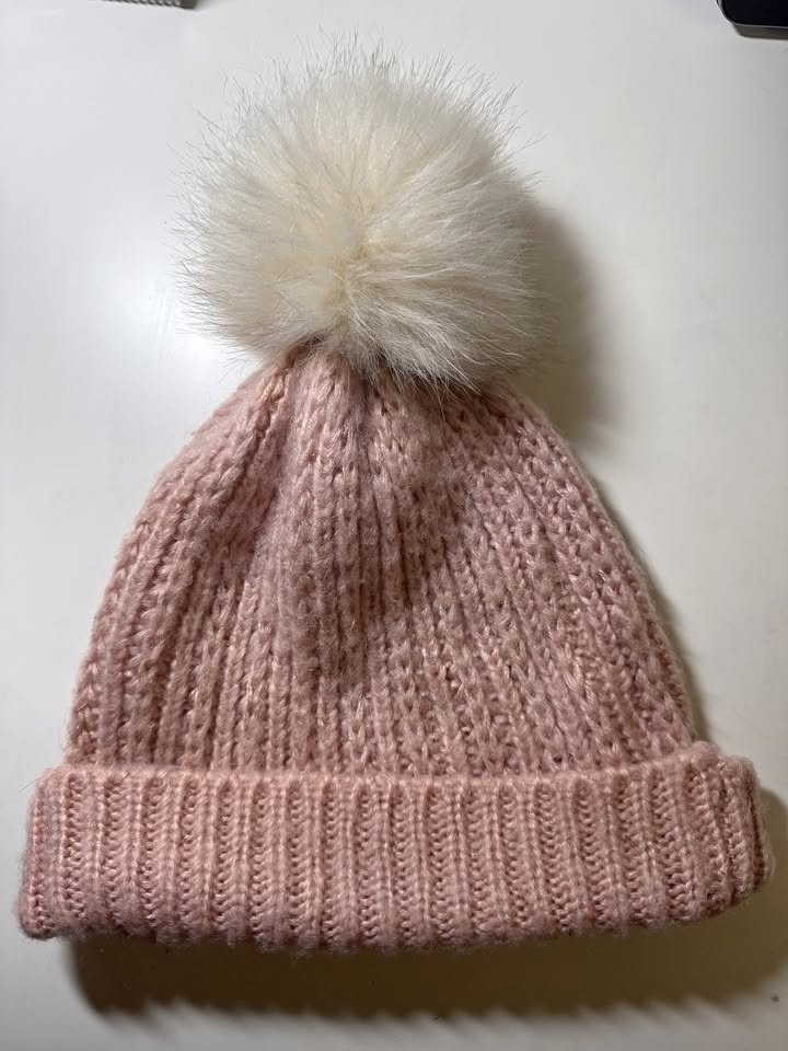 Pink Winter Knitted Beanie
