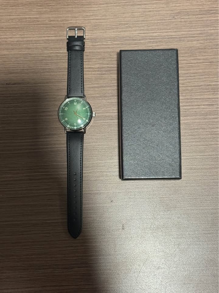 Manual-wind Mechanical Watch with Green Dial - photo 3