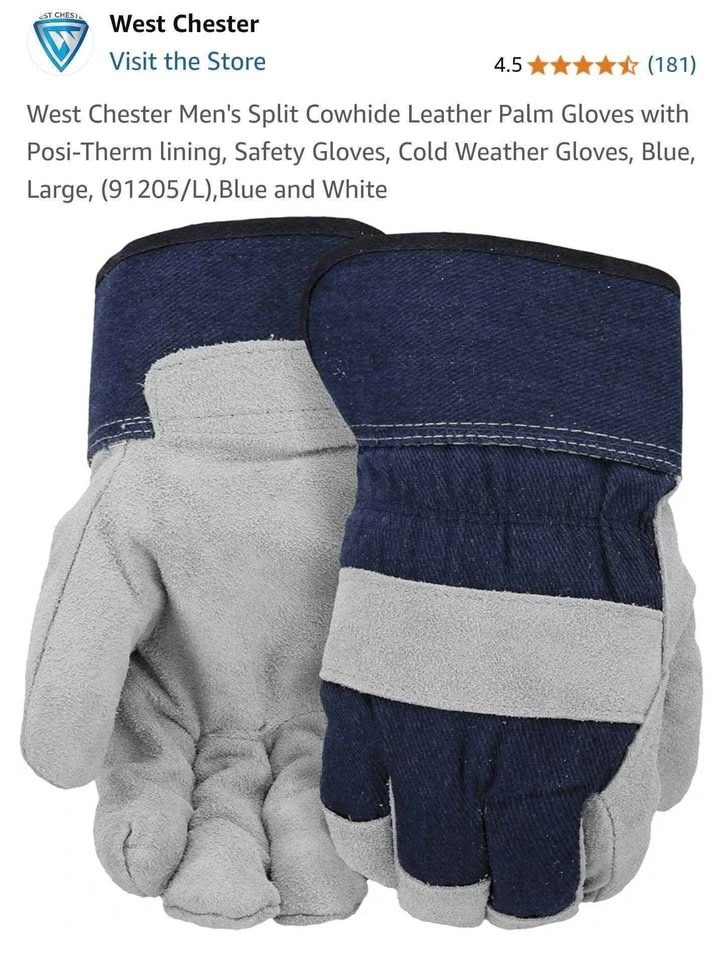 West Chester Leather Palm Gloves - Cold Weather - photo 3