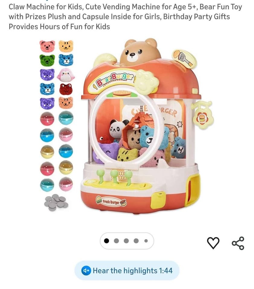 Kids Claw Machine Toy - New in Box! - photo 3