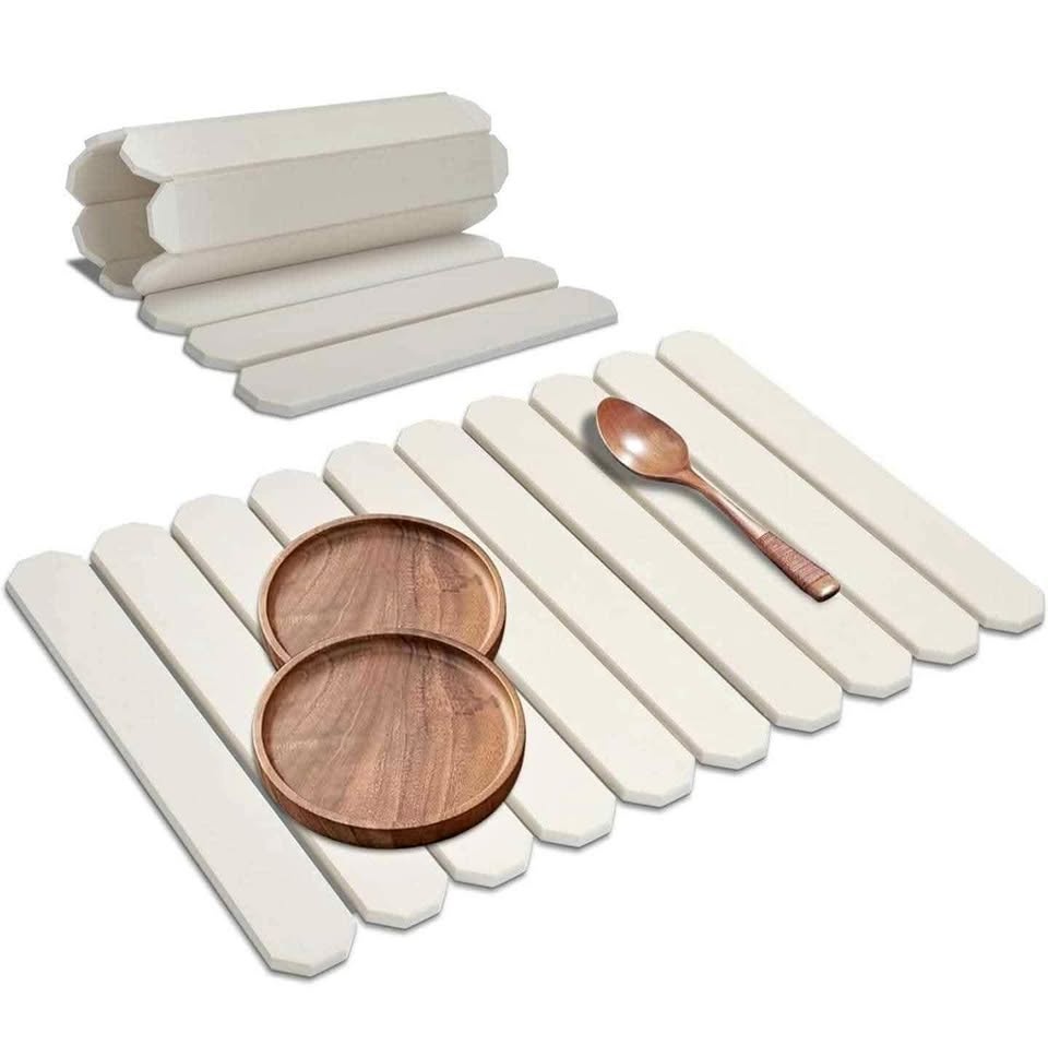 White Stone Diatomaceous Drying Mat 16x24" - Fast Absorbing