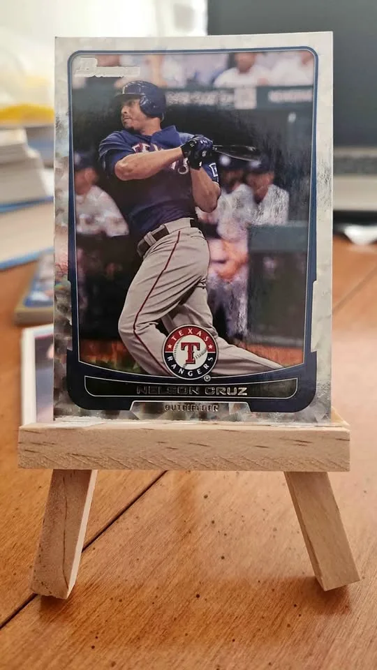 2012 Bowman Nelson Cruz Refractor – Texas Rangers – $5 thumbnail