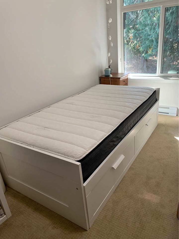 IKEA BRIMNES Twin Day Bed Frame w/ Storage - White