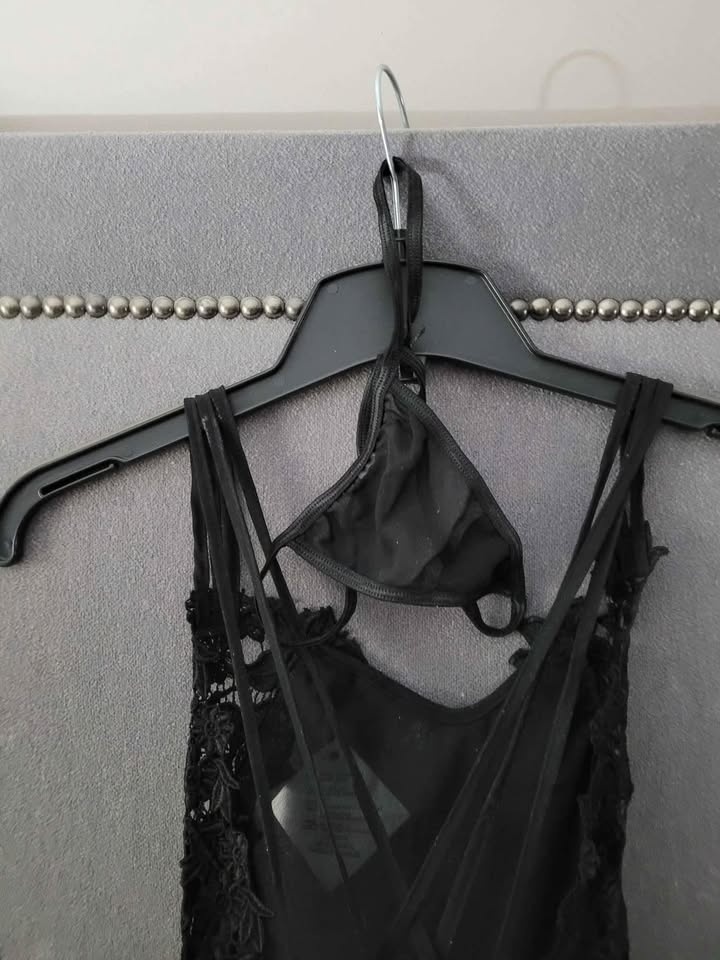 Brand New Ladies Negligee Fuscia/Black - photo 3