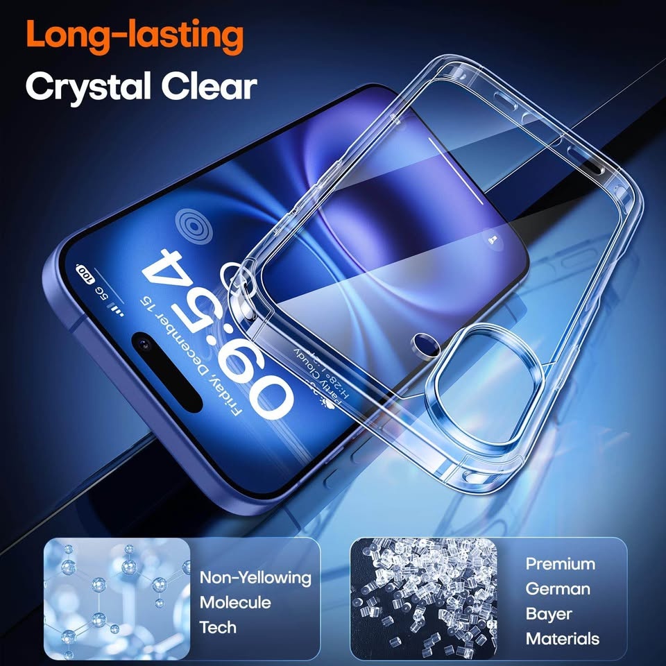 iPhone 16 Clear Case + 2 Screen Protectors - photo 2