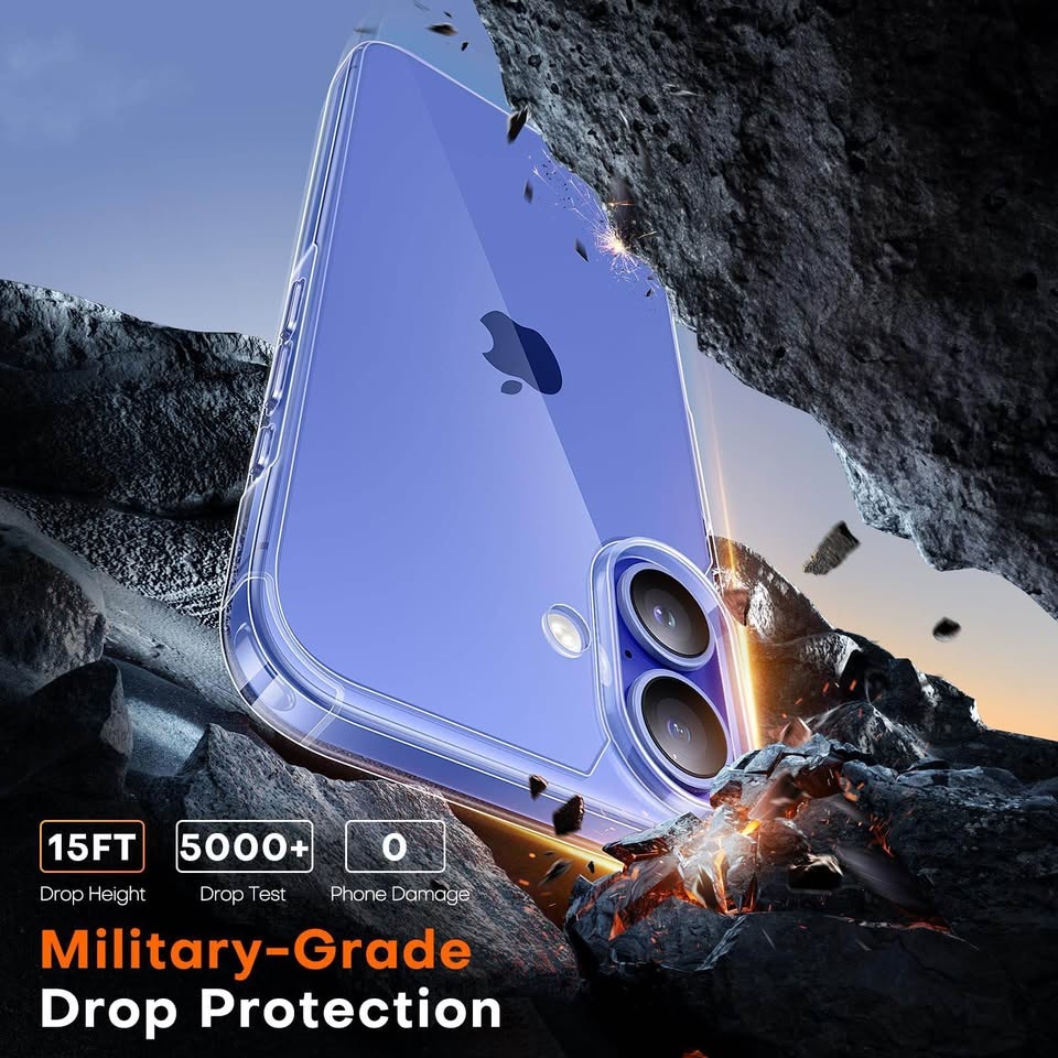 iPhone 16 Clear Case + 2 Screen Protectors - photo 4