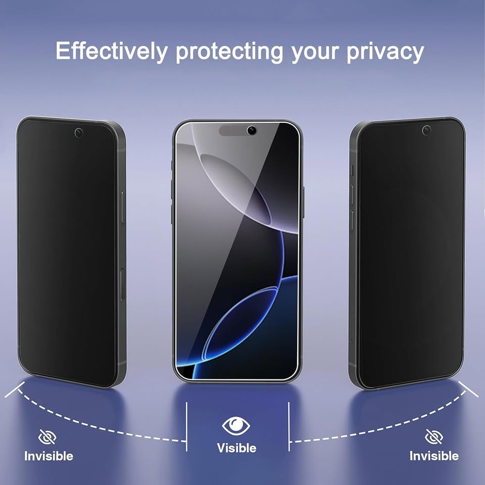 Privacy Screen Protector + Lens Protector (iPhone 16 Pro) 6pk - photo 2