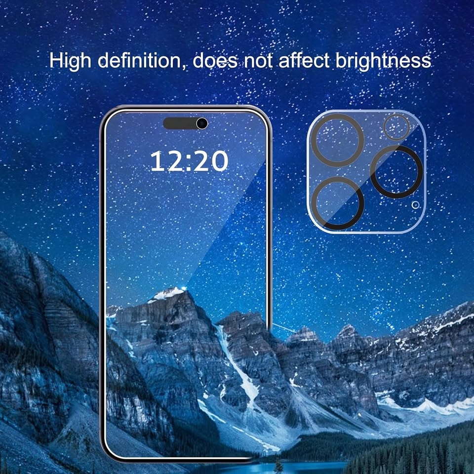 Privacy Screen Protector + Lens Protector (iPhone 16 Pro) 6pk - photo 3