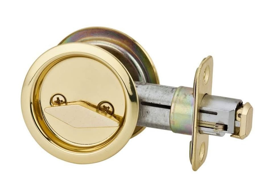 Weiser Privacy Locks for Bathroom/Bedroom (Bright Brass, Antique