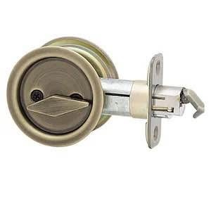 Weiser Privacy Locks for Bathroom/Bedroom (Bright Brass, Antique - photo 2