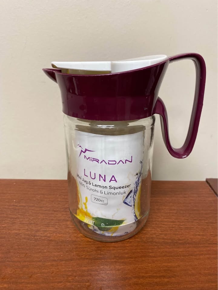 Luna Mini Glass Jug & Lemon Squeezer / Juicer - photo 2