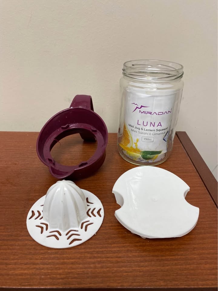 Luna Mini Glass Jug & Lemon Squeezer / Juicer - photo 5