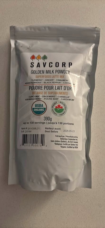 Organic Golden Milk Powder Superfood Latte Mix