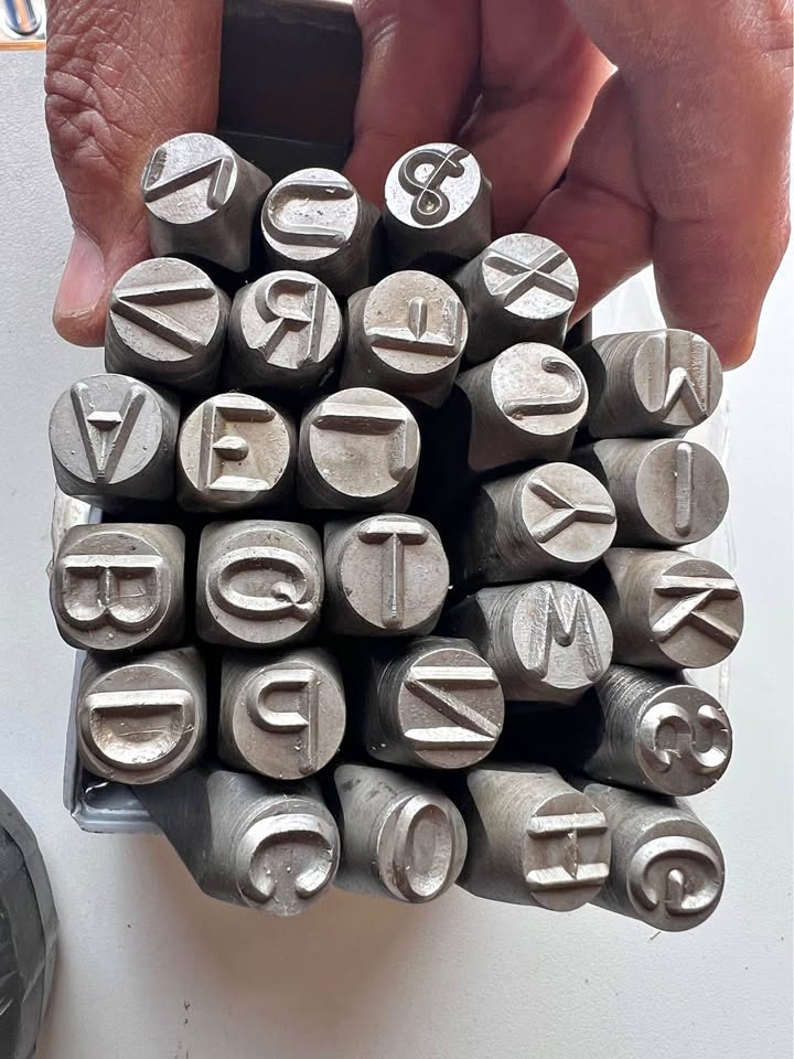 Stamp Set-3/8" Letter Heavy Duty 27 Pieces