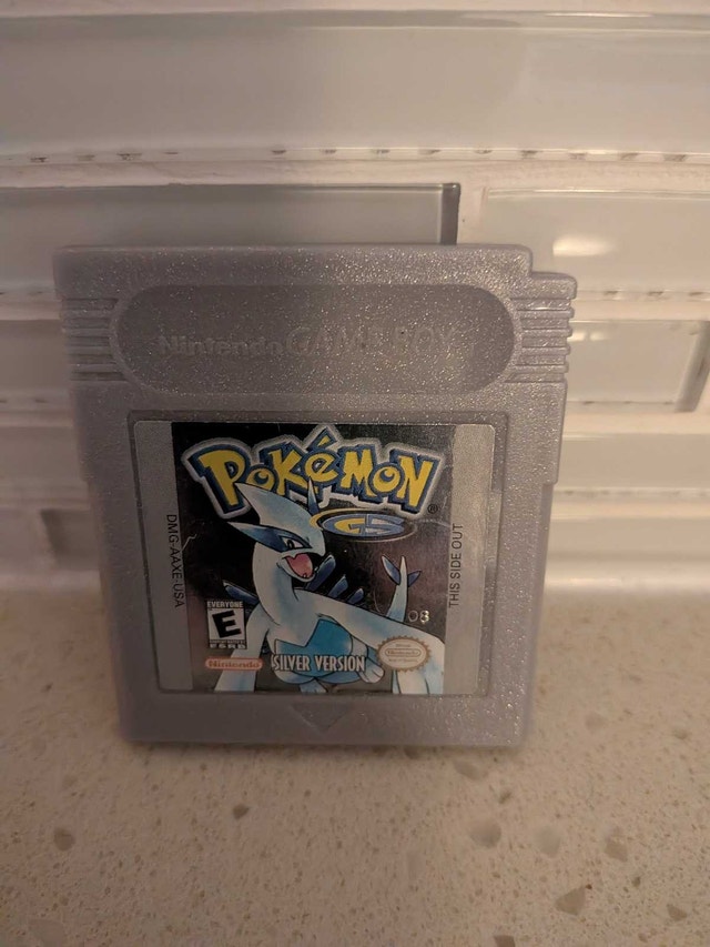 Pokemon Silver Game Boy Cartridge