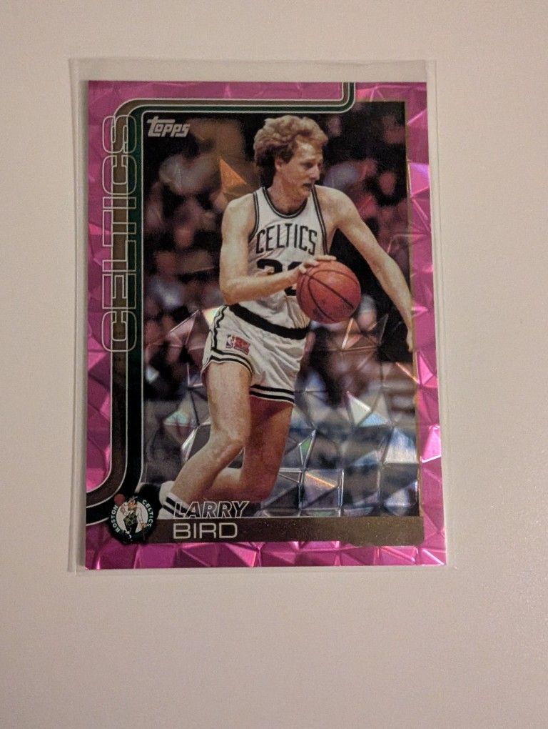 Larry Bird Pink Holo Foil