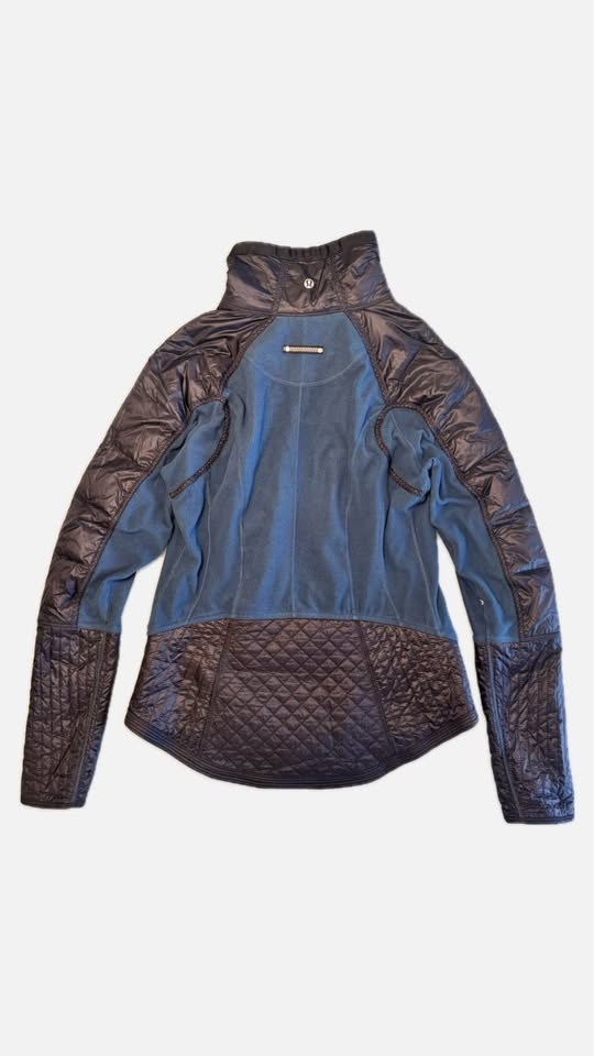 Lululemon Down For A Run Hybrid Jacket - Black/Blue - S - photo 4