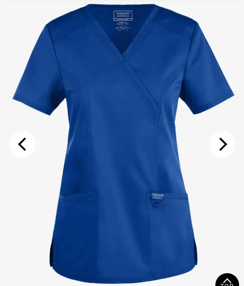 Cherokee Workwear Revolution Women's 2-Pocket STRETCH Mock Wrap - photo 4