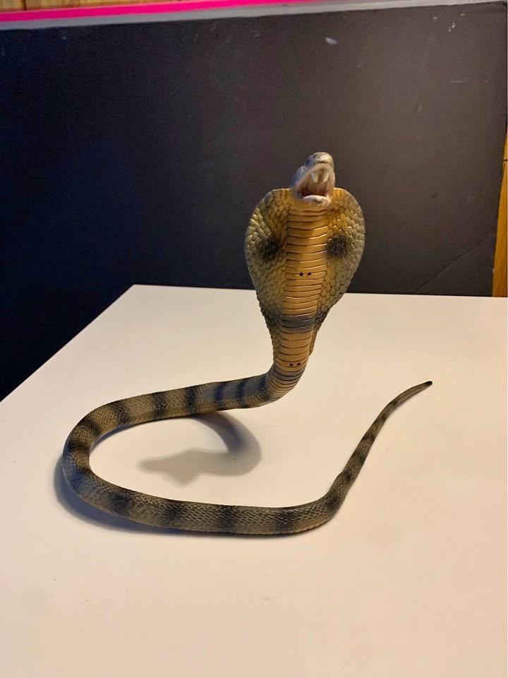 Vintage 1998 Safari Ltd Realistic Cobra Bendable Toy