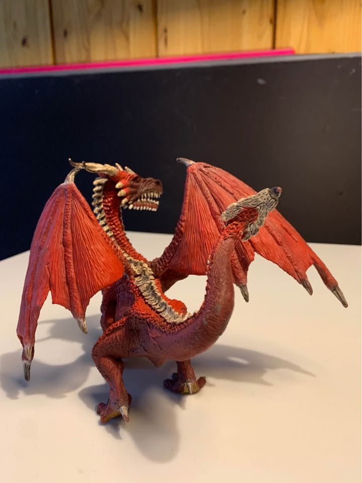 Schleich Red Dragon Rubber Toy - photo 3