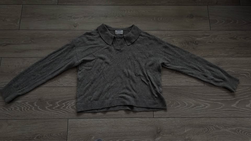 Old Navy Gray Collared Sweater M - photo 3
