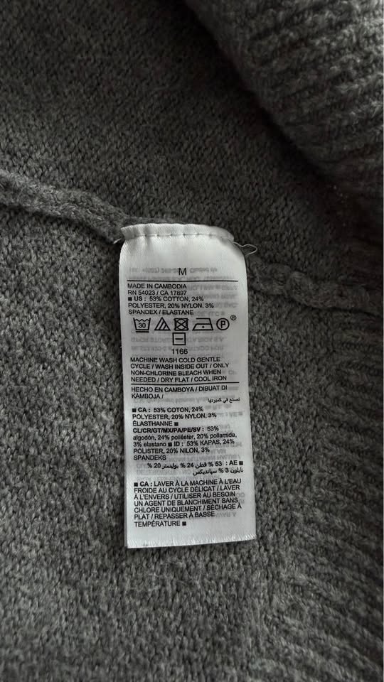 Old Navy Gray Collared Sweater M - photo 5