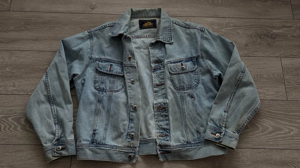 Vintage President Stone Light Wash Denim Jacket - photo 2