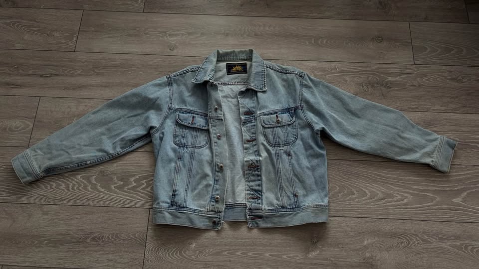 Vintage President Stone Light Wash Denim Jacket - photo 3