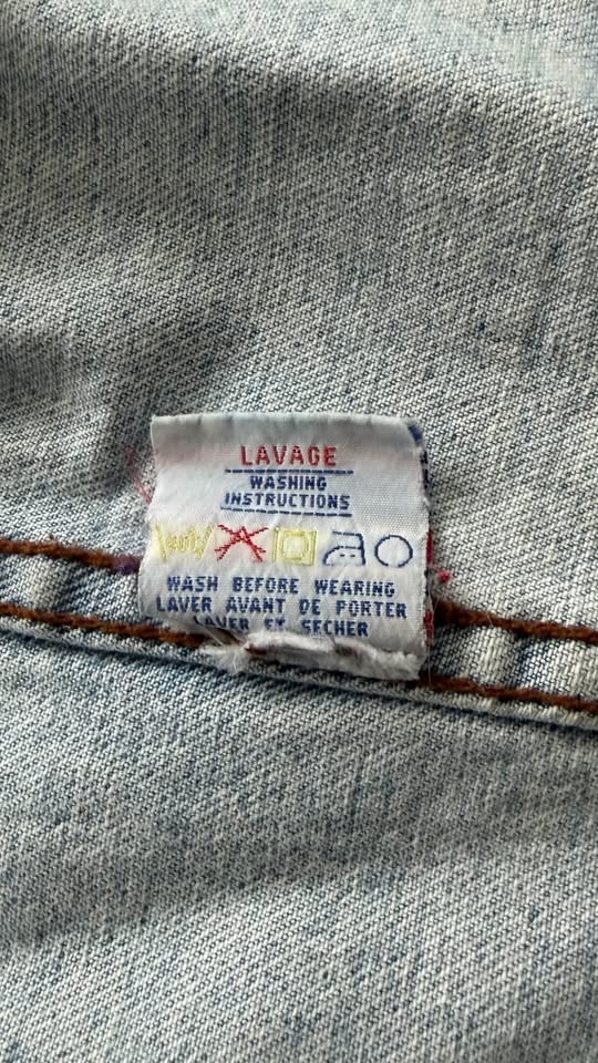 Vintage President Stone Light Wash Denim Jacket - photo 5