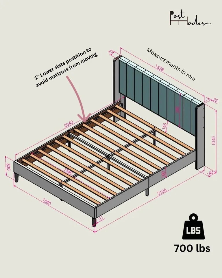 Queen Luxurious Wingback Platform Bed ▫️BRAND NEW▫️ image indicator(5)