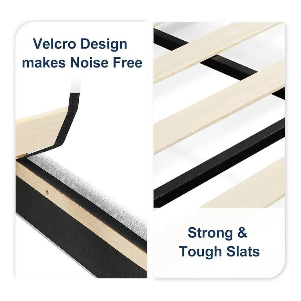 Twin/Single White Upholstered Platform Bed Frame ▫️BRAND NEW▫️ image indicator(2)