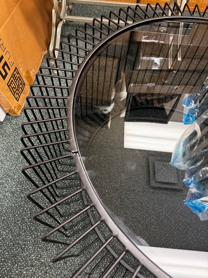 Round Coffee Table with Tempered Glass - photo 4
