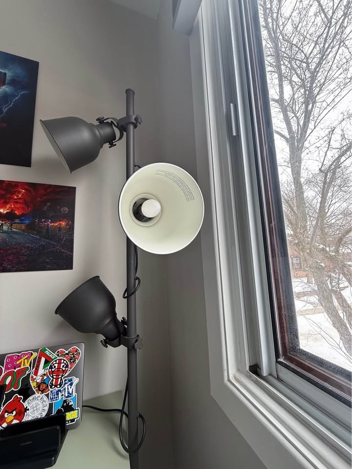Ikea Hektar floor lamp with 3 spotlights - dark grey - photo 2